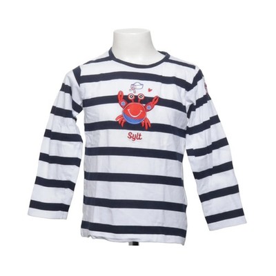 Kleiner Norden, Langarmshirt, Größe: 128/134, Blau/Weiß/Rot, Baumwolle #gnc