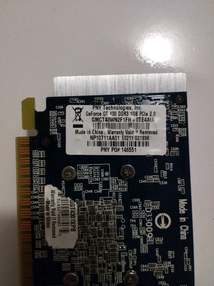 PNY GeForce GT430 GDDR3 1GB PCIe 2.0 Graphics Card (GMGT43WN2F1FH) - Image 4 of 4