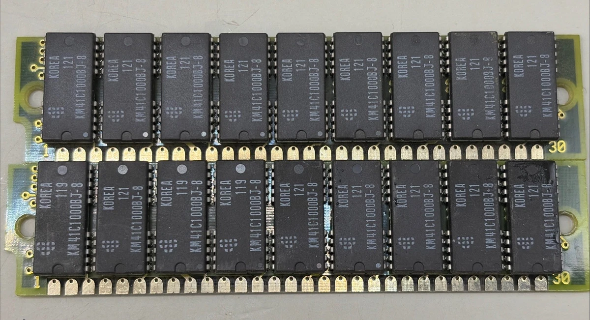 SIMM Computer RAM 1 MB Total Capacity 30 Pins for sale | eBay