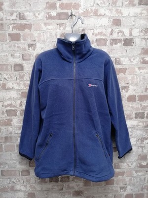  Berghaus Polartec Windbloc Fleece Jacket Size 10 UK Navy Blue Pockets
