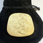 Jewish American Hall Fame 3 oz 24k Gold Layer Fine Silver Medal  Siegel/Shuster
