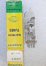 6FG6/EM84 Amperex Bugle Boy Vacuum Tube, B&K 747B Tested - will combine ship