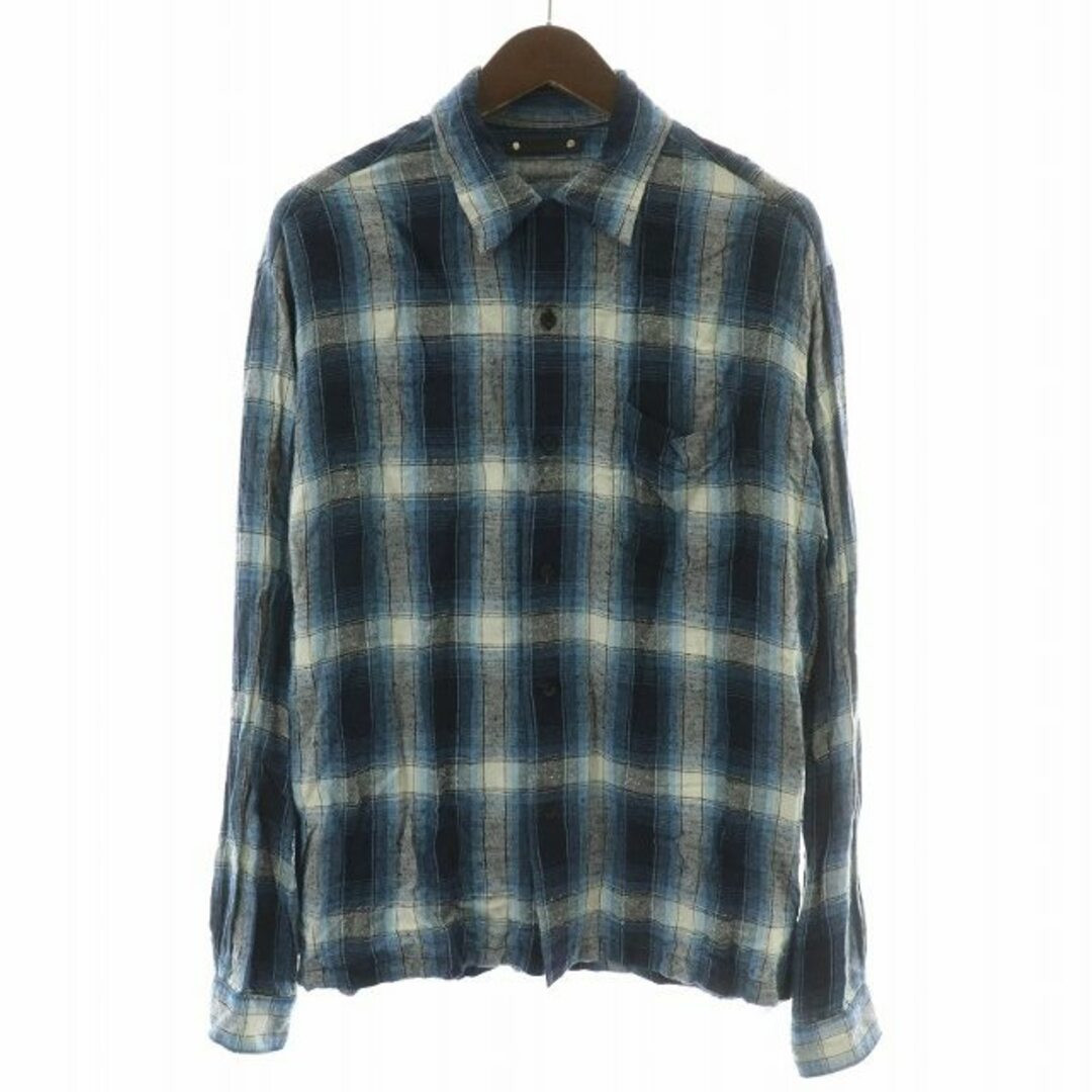 Mine Denim MINEDENIM RS NEP CHECK OPEN COLLAR LS SHIRT LONG SLEEVE 