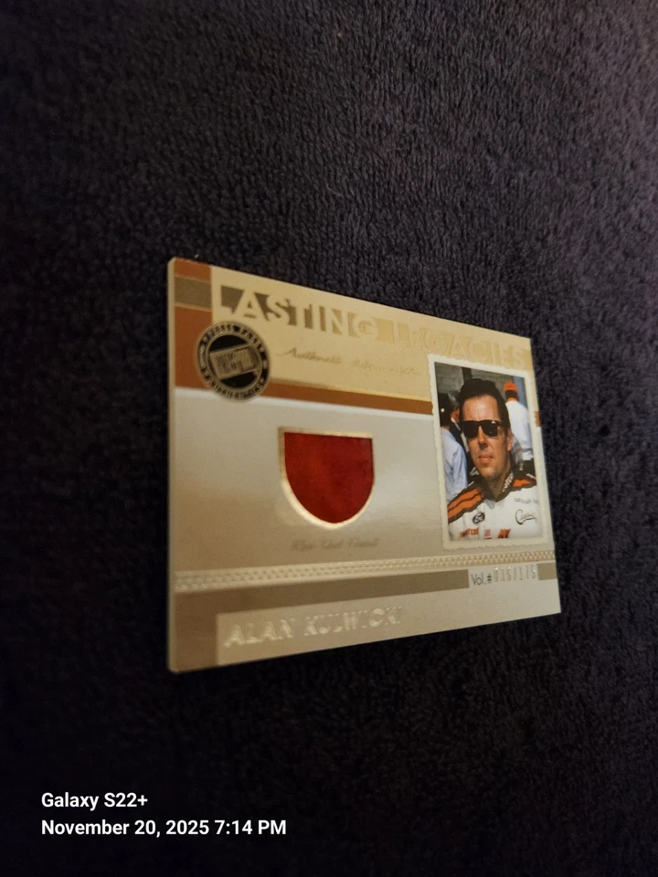2011 PRESS PASS LEGENDS ALAN KULWICKI TRIBUTE RACE USED FIRESUIT #..  - Image 4 of 4
