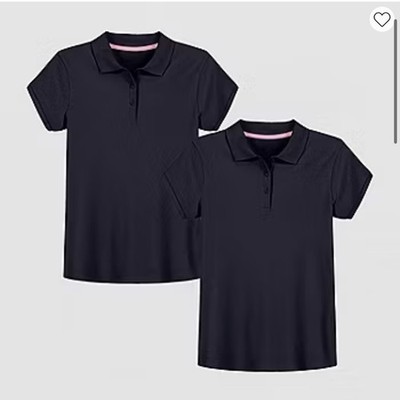 Izod Girl Short Sleeve Regular For 2-pc Polo Shirt In Navy Size m Plus