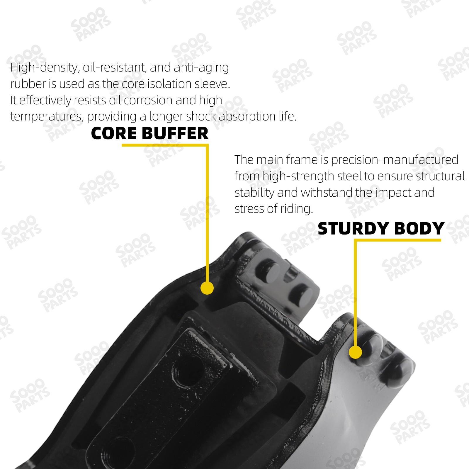 Front Motor Mount Engine Isolator For 91-17 Harley Davidson DYNA FXD 47583-90B