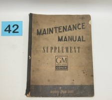 GM Coach TGH 3102 Maintenance Manual Supplement USED CONDITION 42