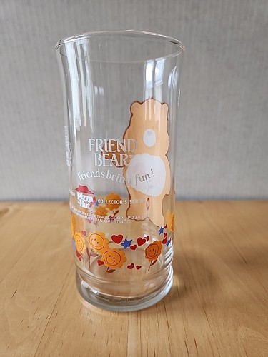 Vintage: RARE CARE BEARS GLASS ~ FRIEND BEAR ~ Pizza Hut 1983~ - Picture 5 of 6