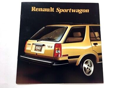  Folleto de ventas de automóviles originales Renault Sportwagon