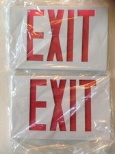 2 NEW COOPER LIGHTING THERMOPLASTIC EXIT EMERGENCY ALL PRO REPLACEMENT LENSES