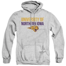 Northern Iowa Adult Pullover Hoodie Stacked, Athletic Heather, S-3XL