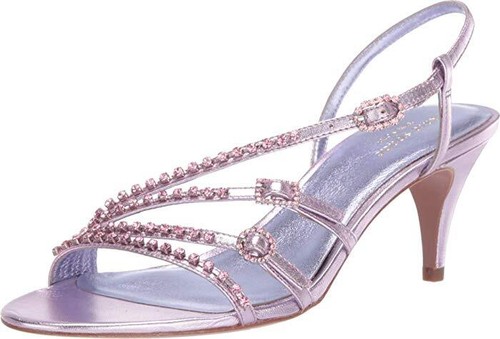 Kate Spade New York PURPLE Women's Makenna Leather Slingback Sandals, US 9