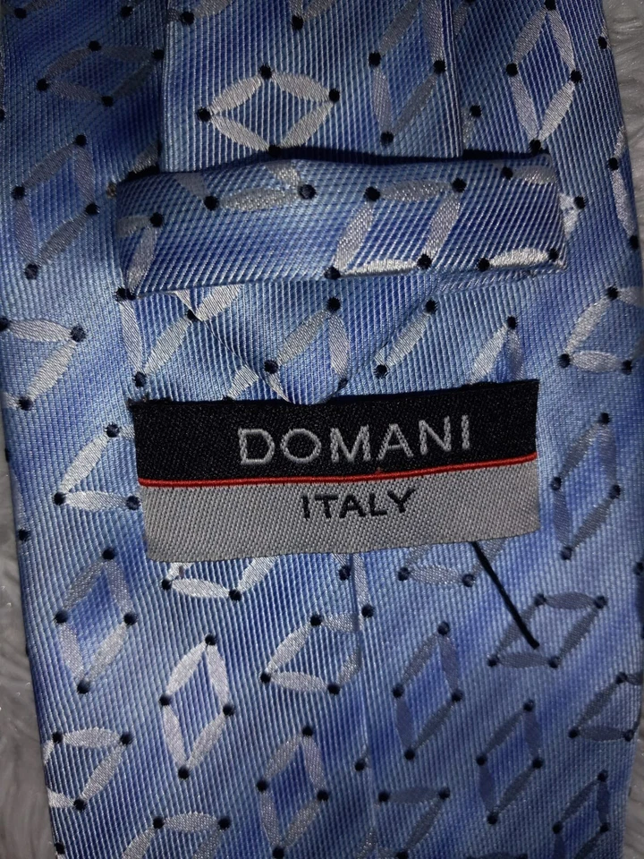 Corbata de cuello azul Domani para hombre Foto 2 de 2