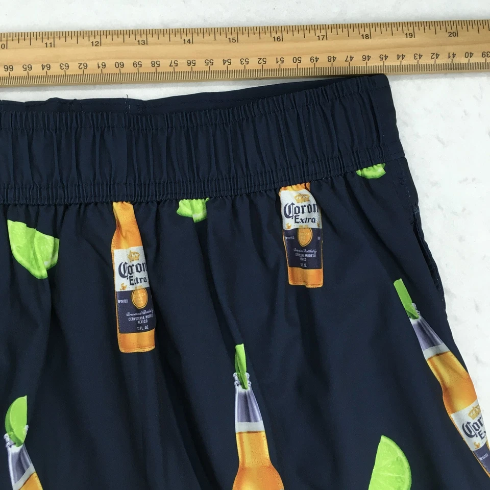 CORONA Men's Swim Shorts Size XL 40 Spandex Drawstring Blue Inseam 8 Rise 13 - Image 3 of 4