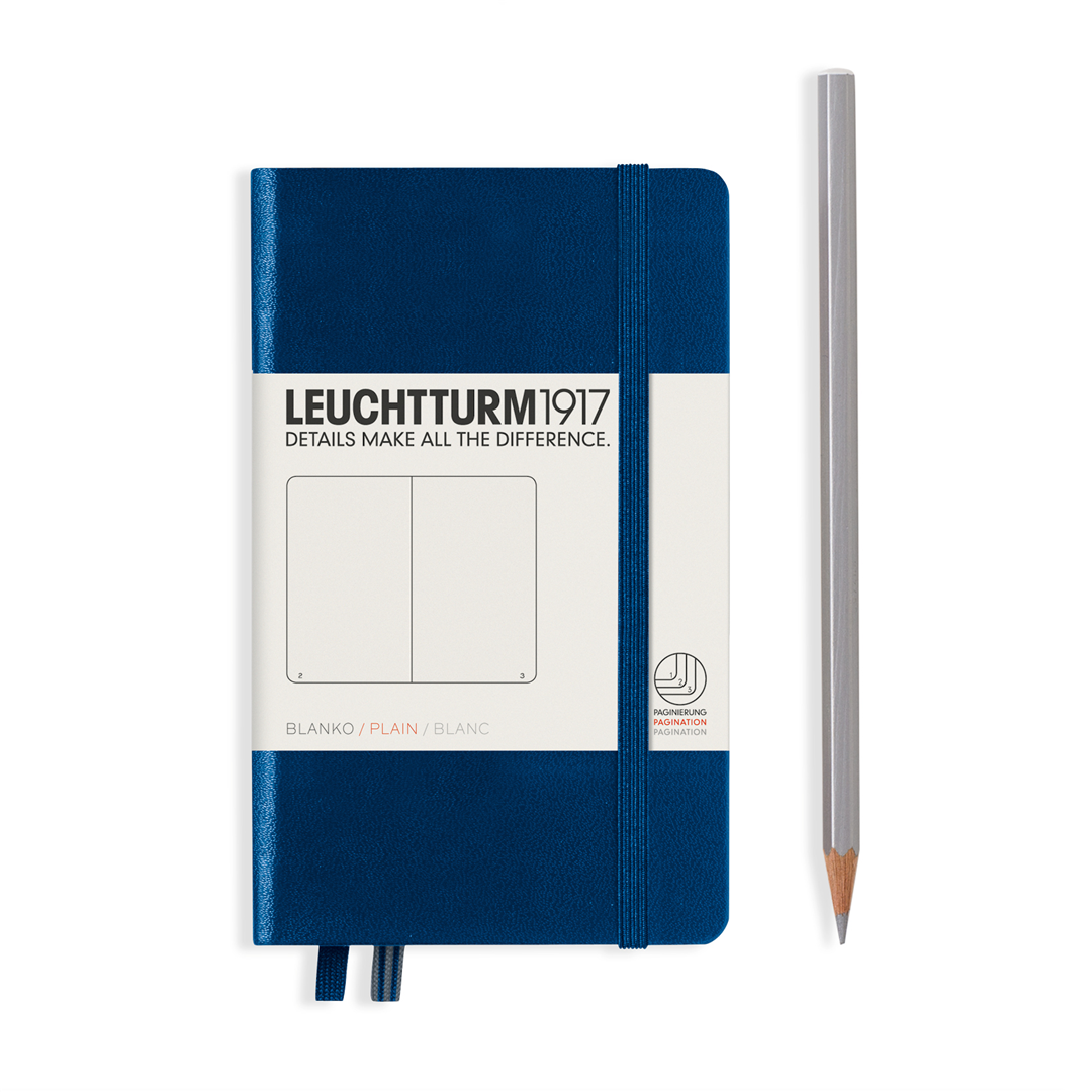 Notebook Medium A6 Hardcover, Bianco 185 Pag Blu Mare | Leuchtturm 1917
