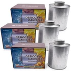 3 Packs 900 Gram Silica Gel Reusable Desiccants Canisters, Gun Safe Dehumidifier