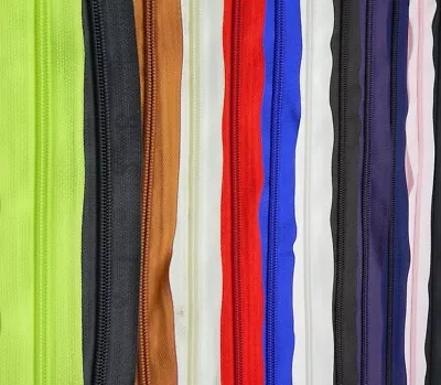 Continuous Zip Chain No 5 Weight - Upholstery N5 zipping - 1, 2, 5 or 10 meters