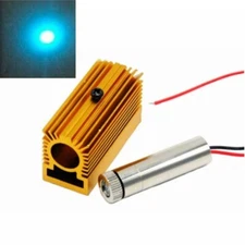 488nm 60mW Cyan-Blue Dot Bright Light 3-5V Laser Diode Module w/ Heatsink
