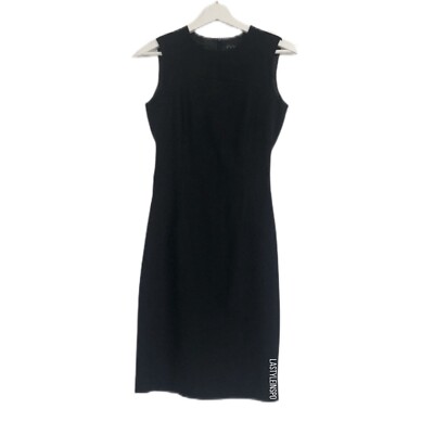 Zara Black Midi dress formal casual Size XS Black | eBay Zara Black Midi dress formal casual Size XS Black | eBay
