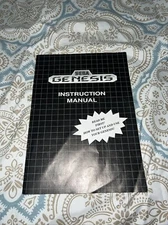 Sega Genesis System Console Instruction Manual Booklet ONLY