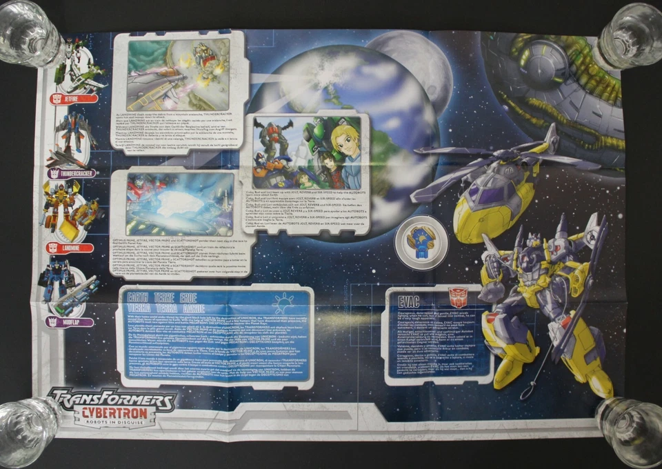 2005 Hasbro Transformers EUROPEAN ROBOTS IN DISGUISE (RID) 19" x 13" CATALOG New - Image 2 of 3