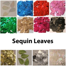 Sequins Leaves/Leaf Loose Mixed/Green Gold Blue Lime Pink Silver Red Black etc.