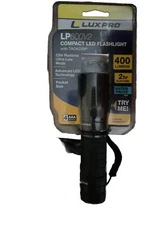 NEW Lux Pro LP600V2 400 Lumen IPX6 Waterproof LED Flashlight w/Hi/Med/Low/Strobe