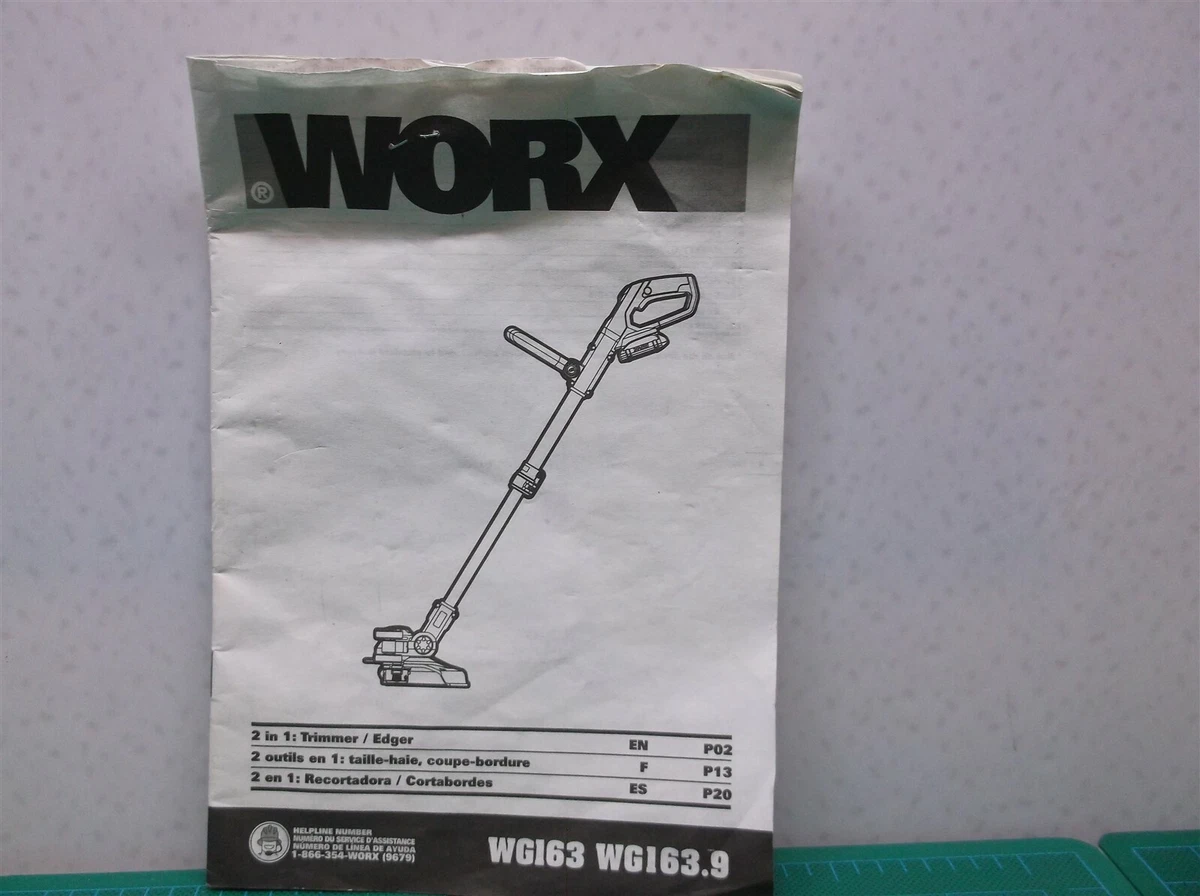 Worx cheap wg163 manual