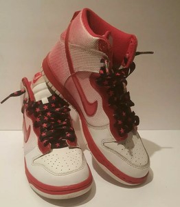 2010 Tenis Nike Juventud tamaño 5.5Y Rosa y Blanco Hi-Top Zapatillas. | eBay