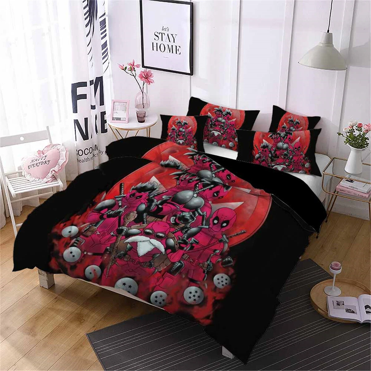 DeadPool Bedding Set, Bedroom Decoration