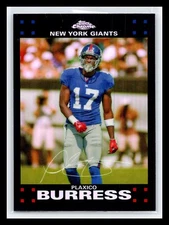 2007 Topps Chrome #TC27 Plaxico Burress Refractor Parallel New York Giants