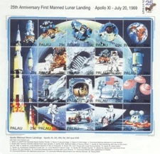 Palau - 1994 - Apollo Space - Sheet of 20 Stamps - Scott #337 - MNH