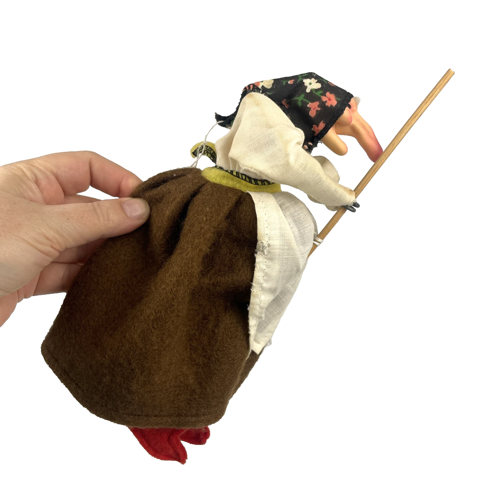  vintage scandinavian mathilda kitchen witch baba yaga hag 1970s good luck 