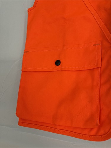 RedHead Hunting Vest Camo Safety Orange Medium Deer Shell Coated Pockets Zip - Picture 10 of 12