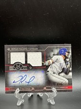 2017 Topps Museum Collection Nomar Mazara Dual Swatch Relic Autograph #’D 27/299