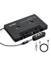 Car Audio Cassette to Aux Adapter 5.1 Bluetooth Receiver Kit for Cassette to ...