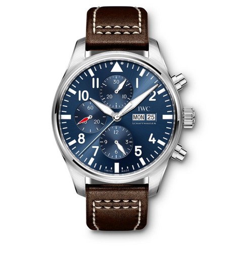 IWC Pilots Chronograph Edition Le Petit Prince Blue Steel Day-Date IW377714