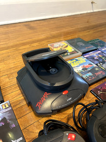 Working Atari Jaguar CD with Console + near complete cd library