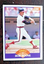 1989 Score  #233   Bob Boone    Catcher   California Angels FREE shipping