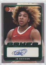 2021-22 Leaf Pro Set Power Portrait Green Spectrum Foil /50 JD Davison Auto 06v0