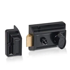 Rim Night Latch for Front Door Black Color