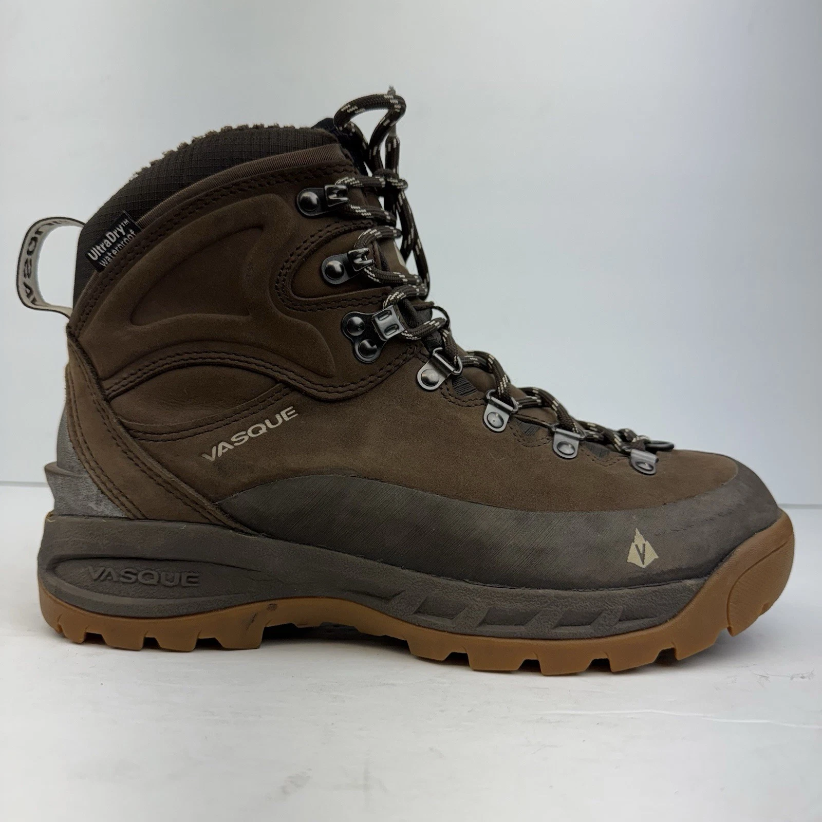 Vasque Hiking Boots Mens 7.5 M Snowblime Insulated Lace Up Waterproof 7840 Brown