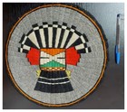 Vintage Hopi, Native American Indian Wool Mat with Kachina Design — photo 2