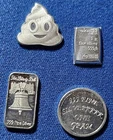 A LOT OF FOUR (4) DIFFERENT 1 GRAM .999 FINE SILVER BARS