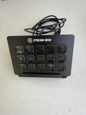 Elgato Stream Deck 20GBA9901 Customizable 15-Key Control Pad for Streaming PC
