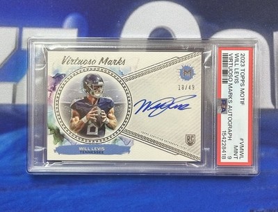 2023 Topps Motif Will Levis Virtuoso Marks /49 Rookie Auto RC #VMWL Titans PSA 9