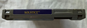 Solstice: The Quest for the Staff of Demnos (NES, Nintendo 1989) Cart Only