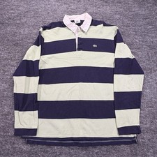 Lacoste Striped Polo Shirt Navy Red Short Sleeve — listing 4