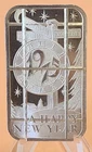 MAD-106C 1975 Happy New Years Cancelled  1 oz .999 Silver Art Bar 1 of 10 made~