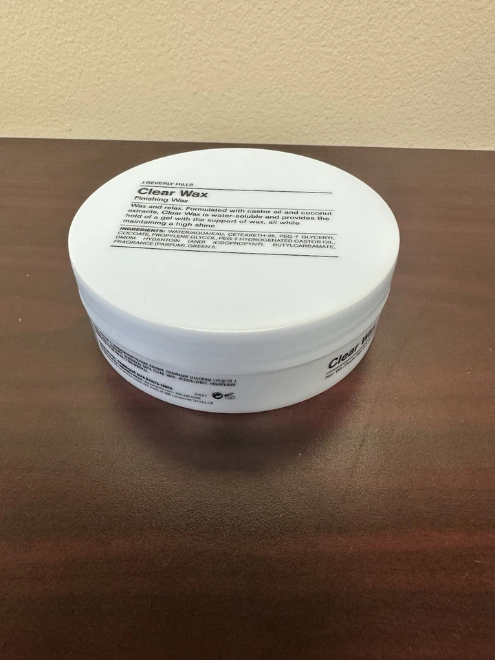 Cera transparente J Beverly Hills 2,5 oz ¡NUEVA! ¡FRESCO! ¡ENVÍO GRATUITO A EE. UU.! Foto 2 de 2